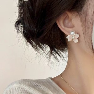 Trendy Gradient Pink Crystal Stone <b>Stud</b> Earrings High-End Geometric Design Fresh Sweet Pure <b>Silver</b> with <b>Small</b> Fresh Temperament - Product Image 4