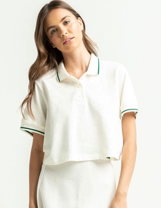 Camiseta Polo para Mujer, Algodón Premium, Logotipo Personalizado, MOQ Bajo, Suministro de Fábrica, Nueva Llegada 2025, Camiseta Polo para Mujer, Algodón de Alta Calidad - Product Image 5