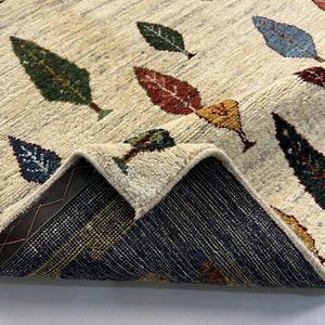 Tapis en laine noué à la main style Gabbeh, motif arbre multicolore, tapis décoratif fait main pour salon et chambre - Product Image 3