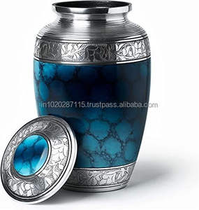Meilleure vente aluminium adulte crémation cendres humaines urne pour famille funérailles reste stockage hommage décoratif mémoire conteneur - Product Image 1