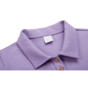Camisas polo de manga corta para mujer con botones frontales, acabado suave y ligero, camisas polo para mujer. - Product Image 3