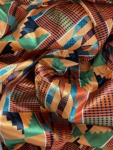 Kente เสื้อฮู้ดแบบสวมศีรษะพิมพ์ลาย,เสื้อมีหมวกผ้าซาตินพิมพ์ลายแบบกำหนดเอง - Product Image 2