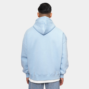 High Quality Men basics oversized zipper hoodie relaxed beach casual style soft fleece cotton fabric full <b>zip</b> <b>hooded</b> loose fit - Product Image 2