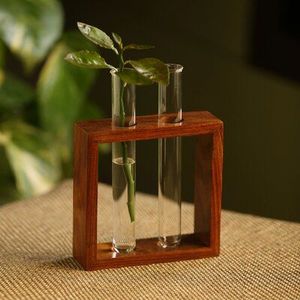 2026 Trending Customised Label High Quality Handmade Wood Table <b>Vase</b> <b>Unique</b> Modern Festive Decor for Home Quantity From India - Product Image 4