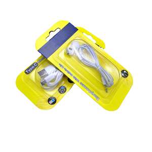 Custom Hanging Retail Packaging <b>Box</b> with Clear PVC Window for USB Data Cable, Charger & Earbuds - Product Image 3