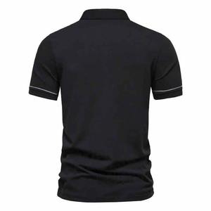 Camiseta de Golf de Punto Sólido de Alta Calidad, con Logotipo Personalizado, Impresión Digital, Fibra de Bambú, Secado Rápido, Manga Corta, Casual para Hombre - Product Image 4