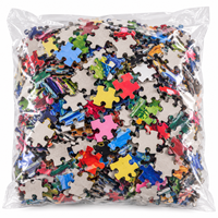 Puzzle personnalisé avec logo, 1000 pièces, motif Village Nuit Étoilée, avec poster, en carton premium, jouet éducatif pour adultes et adolescents