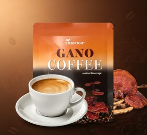 Café Instantáneo Ganoderma Clásico con Logotipo Personalizado, Premezcla de Hongos 3 en 1, Sabor Amargo, Cafeinado, 15 Sobres, Marca Privada - Product Image 1