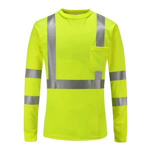 Camisetas de Trabajo Personalizadas con Cinta Reflectante de Alta Visibilidad, Camiseta de Seguridad para Trabajo Industrial al Aire Libre, Camisetas OEM al por Mayor - Product Image 2