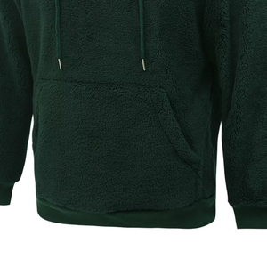 OEM <b>Men's</b> Winter <b>Plain</b> Color Oversized Custom Breathable Sherpa <b>Hoodies</b> New Customized Made Design <b>Men</b> Sherpa Fleece <b>Hoodies</b> - Product Image 5