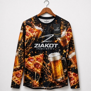 ZIAKOT industry New design Men's Custom Purple White-Royal 3D Pattern Design Rave Animal <b>Cat</b> Performance T-Shirt - Product Image 4