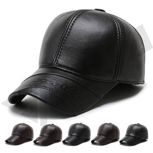 Gorra de Béisbol de Cuero Tejida a Mano, Impermeable, de Color Sólido, de Alta Calidad, para Otoño/Invierno, para Adultos, Uso Deportivo, Venta al Por Mayor - Product Image 6
