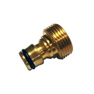 Adaptateur de jardin en laiton 3/4" à filetage mâle - Raccord de tuyau à connexion rapide et durable - Product Image 1