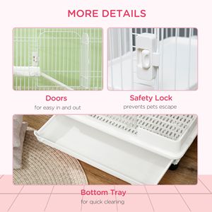 Gabbia di Lusso per Piccoli Animali Domestici, Recinto in Plastica Personalizzato per l'Allevamento di Uccelli, Gatti, Cani, Polli e Conigli, in Confezione - Product Image 6