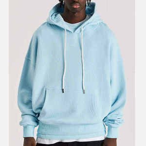 Sweat à capuche personnalisé en gros, vierge, épais, 100 % coton molletonné, respirant, décontracté pour homme - Product Image 2