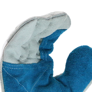 Wholesale Price Anti-Vibration Rigger Working <b>Gloves</b> Customize Logo Cowhide Leather Heat Resistant Safety Work <b>Gloves</b> - Product Image 2