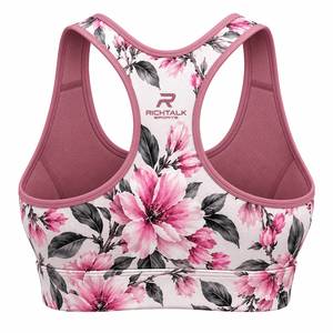 Sujetador deportivo de sublimación para mujer, el más vendido, de bajo precio, de secado rápido, transpirable, al por mayor, de alta calidad, con logo frontal, espalda cruzada, soporte medio - Product Image 2