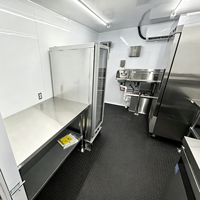 Remolque Móvil de Comida con Equipamiento Completo, Fregadero, Ventana de Servicio y Gráficos Personalizados para Negocios de Comida, Eventos al Aire Libre y Barbacoas