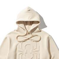 Sudadera con capucha de invierno al por mayor, personalizada con gráficos y pedrería, para hombre, diseño de telaraña, chándal 100% algodón, jersey con capucha, sublimación digital
