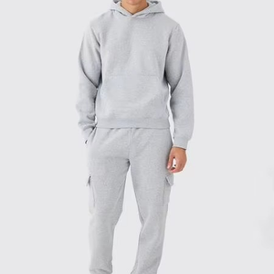 Conjunto Deportivo de Invierno para Hombre, Resistente al Viento, con Capucha, Sudadera y Pantalones Jogger de Forro Polar, 2 Piezas, Corte Regular, Cálido - Product Image 3