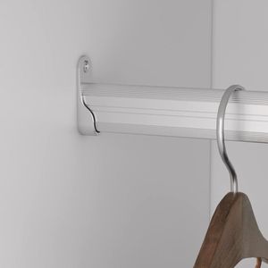 Système d'organisation de placard mural blanc avec tiroirs et étagères pour le rangement de la chambre à coucher - Product Image 4