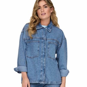 Women's Shirts and Blouses Cotton Denim Blue Long Sleeve Casual Fit Washed Soft Durable for Daily Wear OEM Custom Manufacturer - Product Image 4