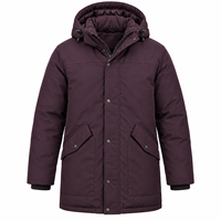 Parka Homme Hiver Couleur Unie Chaude Tendance Coton Décontractée Blouson d'extérieur Doudoune 2026
