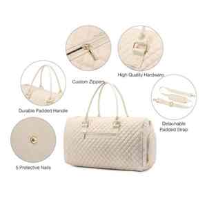 Bolsa de Viaje Deportiva para Mujer con Bolsa de Aseo, Bolsa de Mano para Fin de Semana, Bolsa de Gimnasio con Compartimento para Zapatos - Product Image 3