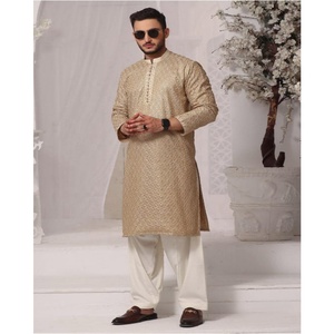 Hiver 2023 Hommes Shalwar Kameez Robe/Nouvel arrivage de haute qualité à la mode Salwar Kameez pour les robes de créateurs indiens et pakistanais - Product Image 3