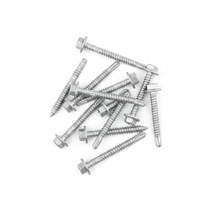 Heavy Duty Hex Washer Head Self-Drilling Screws - Hot-Dip Galvanized Roofing <b>Fasteners</b> - Product Image 1