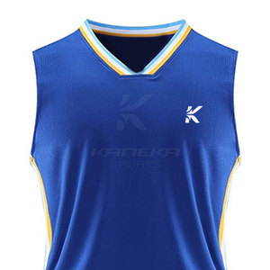 Uniforme de basket-ball en polyester de haute qualité, sur mesure, nouveau design, confortable, respirant, uniformes professionnels sans manches - Product Image 6