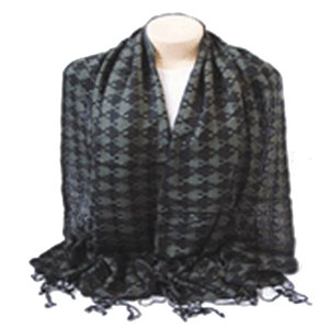 Écharpe en pied-de-poule élégante pour l'hiver, mélange de laine, châle chaud et doux, motif à carreaux classique, écharpe de luxe pour femme - Product Image 2