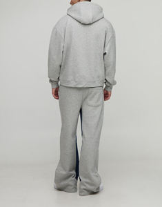 Survêtement streetwear à capuche confortable, coupe classique, imprimé personnalisé, 100% coton, couleur unie, vente en gros, offre spéciale - Product Image 2