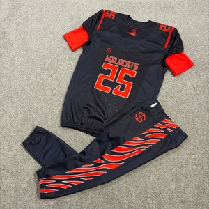 Ensemble maillot et pantalon de football américain respirant en polyester compressif pour entraînement et matchs d'équipe - Product Image 5