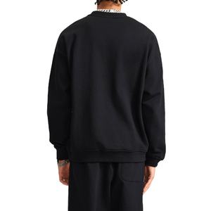 Sweat-shirt unisexe personnalisé de haute qualité en mélange polyester/coton, col rond, avec logo personnalisé, coupe classique, uni, pour homme, printemps - Product Image 2