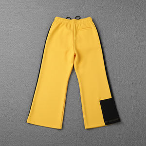 Nouvelle Arrivée 2026 – Pantalon large pour homme 100 % coton, couleur unie bicolore, taille élastique, bas de pantalon ample avec empiècements, vêtement de travail et mode masculine - Product Image 6