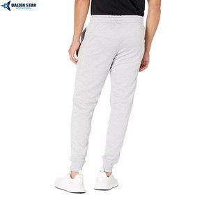 Custom Logo Casual Men Jogger Pants Heavyweight Cotton Blend Quick Dry Eco-Friendly Windproof Pleated Front Drawstring Closure - Product Image 2