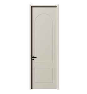 Portes intérieures personnalisées en composite bois WPC, design moderne à grain de bois, étanches et anti-moisissures, pour villas, écoles, salles à manger, hôtels et bâtiments - Product Image 1