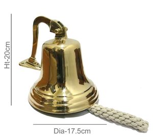 Handcrafted Antique Brass Bell Vintage Hanging <b>Temple</b> for <b>Home</b> Decor Meditation Garden Decor - Product Image 6