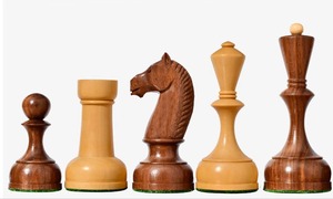Pions d'échecs soviétiques reproduits de qualité supérieure 1935-60, roi de 4,4 pouces, au meilleur prix - Product Image 6