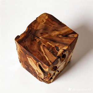 Hot Sale Indonesia Source Natural Shape Exotic Teak Root Trunk Wooden Tufted Small Low Ottoman Mall Living Room Chair <b>Stools</b> - Product Image 2