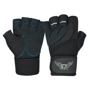 Gants d'entraînement demi-doigts en néoprène premium antidérapants avec sangle de poignet réglable pour la musculation et la gym - Product Image 5