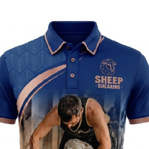 Custom <b>Sheep</b> <b>Shearing</b> Polo Long Tail Sublimated Lightweight Performance Polo Shirt Breathable Industrial Work Wear - Product Image 5