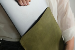 Personalized Sleeve for Air <b>13</b> M2 <b>Case</b> 16 <b>Inch</b> <b>Case</b> Pro <b>13</b> Slim Leather <b>Laptop</b> Cover Gifts Her Made in Pakistan LLS-0004 - Product Image 3