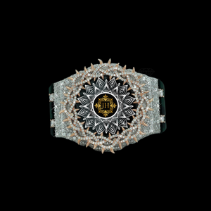 Montre de luxe G-Shock avec sertissage de moissanite VVS et diamant VVS, bracelet en caoutchouc noir, unisexe, 100 % passe le testeur de diamant - Product Image 4