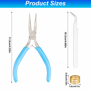 Needle <b>Nose</b> Bead Knotting Beading Pliers Precision Jewelry Making Tool ZetomedPro - Product Image 4