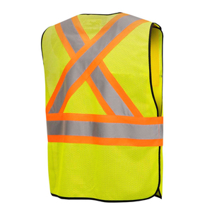 Chalecos de Seguridad Reflectantes de Alta Visibilidad con 8 Bolsillos, Cierre Frontal, Modernos, Unisex, Personalizables, Ropa de Construcción - Product Image 3