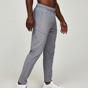 <b>Men's</b> Quick Dry Windproof Hiking Pants Lightweight <b>Elastic</b> <b>Waist</b> <b>Trousers</b> with Pockets Casual Outdoor Jogger Windproof Pants - Product Image 3