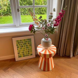 New Arrivel Colorful MDF Lacquer <b>Stool</b> Modern Round Shape Sustainable Furniture Wholesale Bulk Supplier Home Decor Seating - Product Image 2