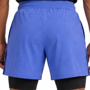 Men Double <b>Layer</b> Sports Shorts Premium Running Gym Training Fitness Shorts Quick Dry Breathable Fabric Shorts For Men - Product Image 6
